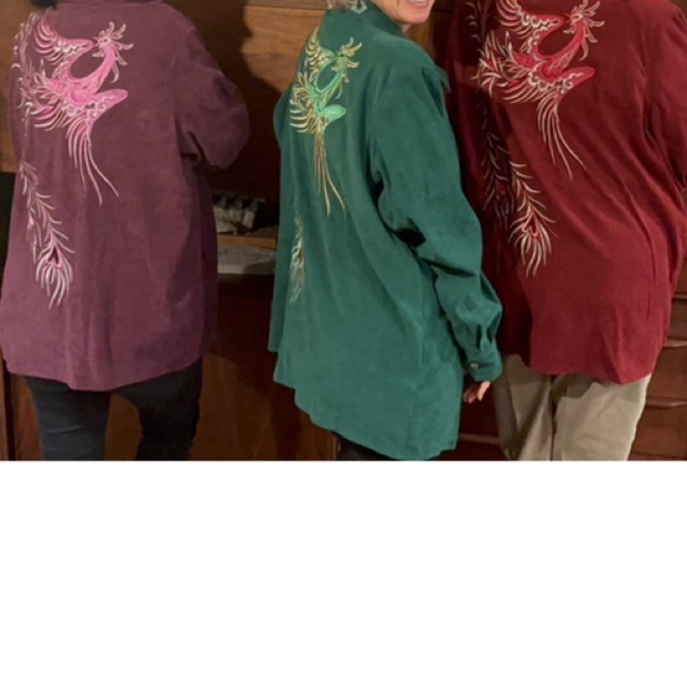 Three sets of matching bob mackie phoenix lounge suits tops jackets